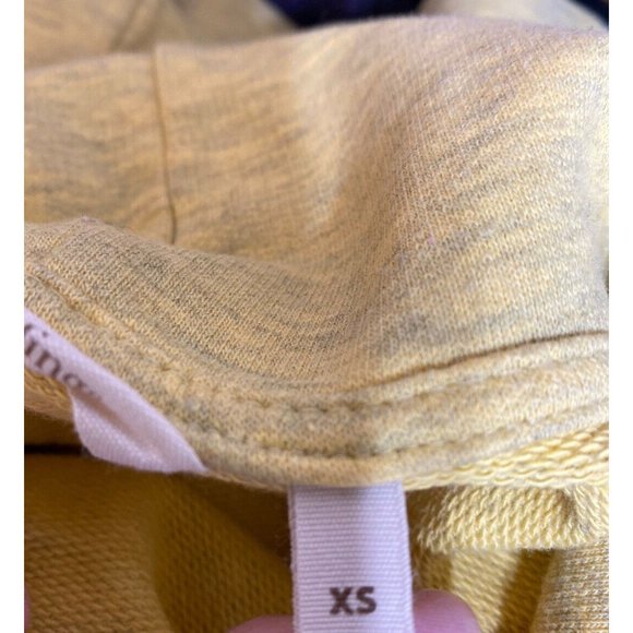 Soft Surroundings Womens Tunic Top Hoodie Sweat Shirt XS Yellow Pocket - Picture 6 of 6